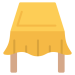 icon representation of a table covering